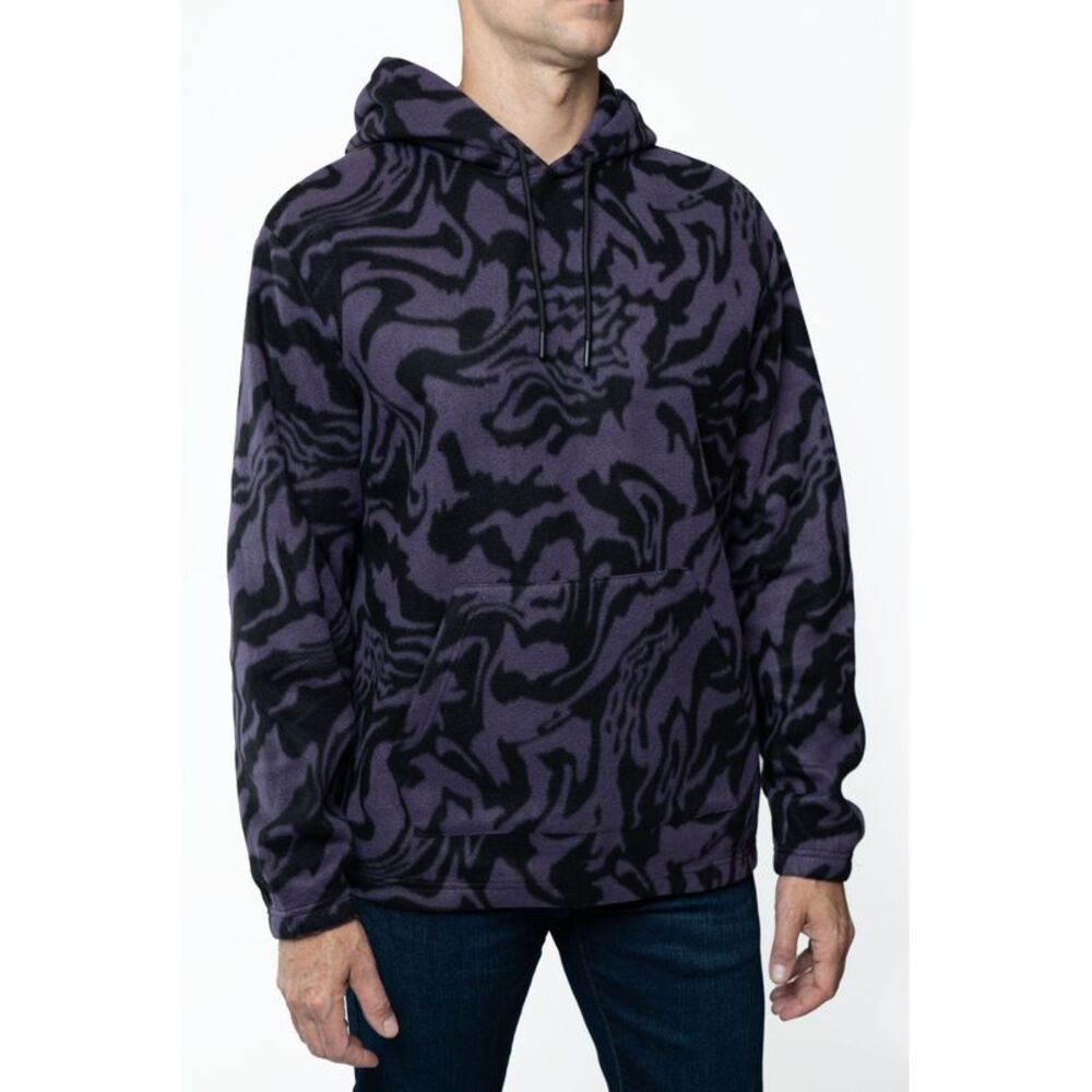 Lazer Men's Polar Fleece Pullover Hooded Sweatshirt
